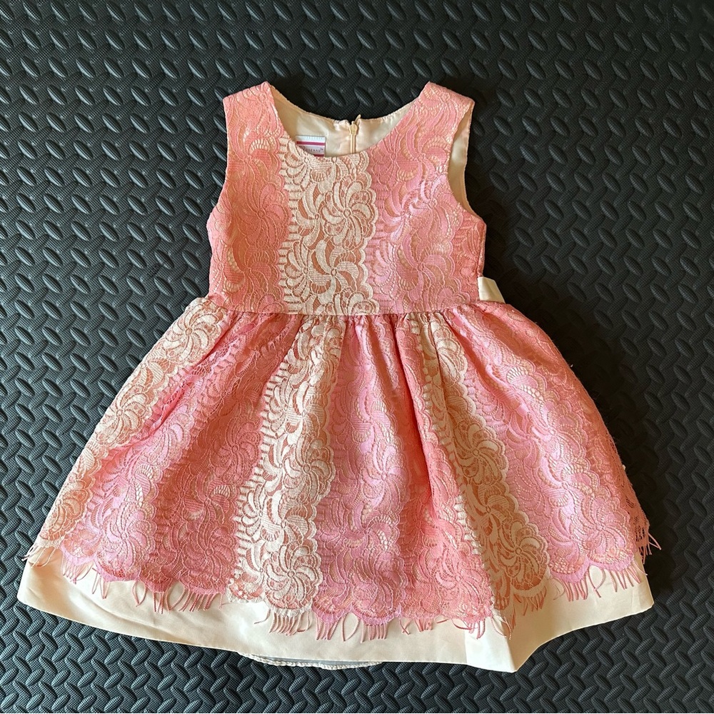 Rosenau Light Peach & Pink Dress
